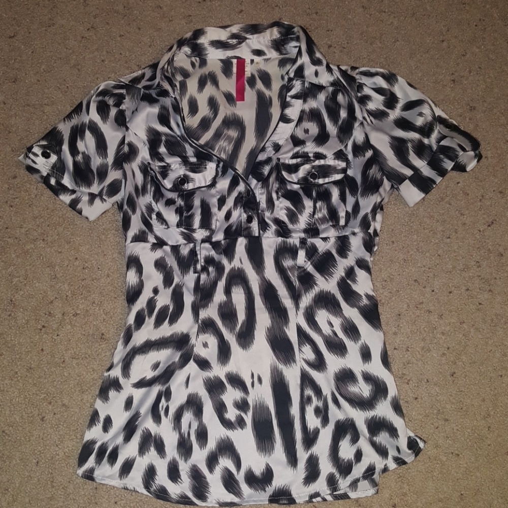 Leopard blouse- donated